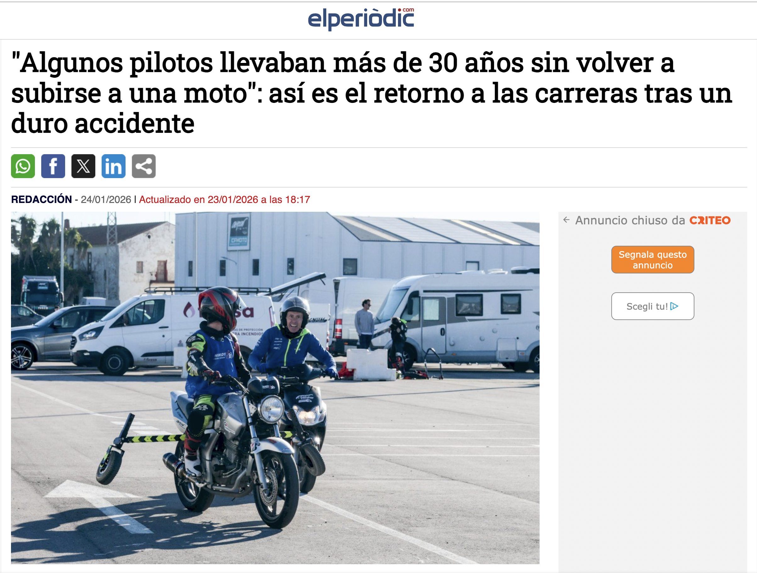 Cursos Handy de Motociclismo Adaptado